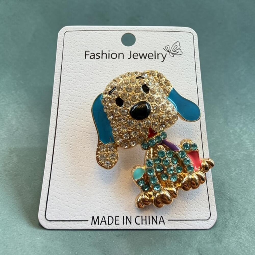 Sparkle Pup Parade Brooch